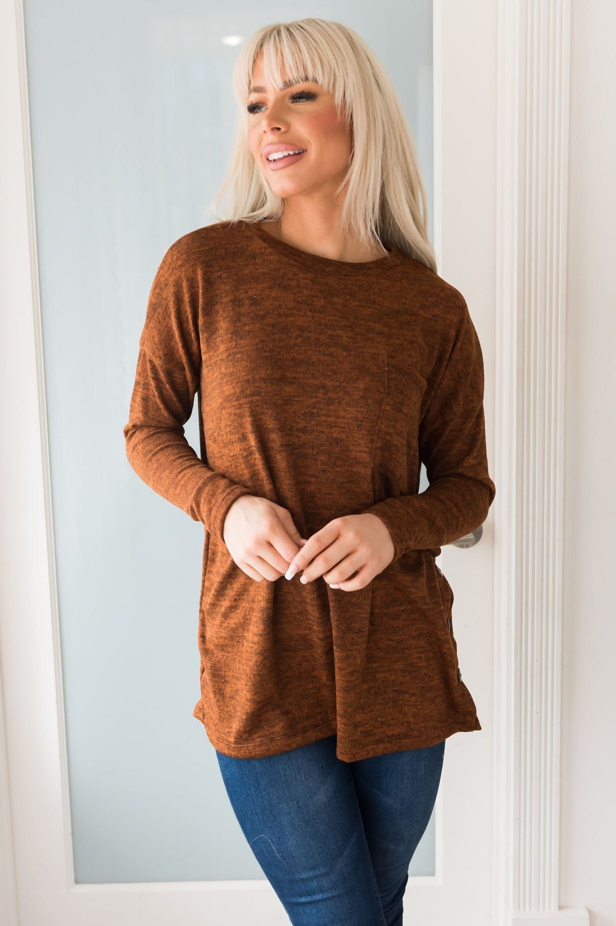 Nothing But Cozy Modest Blouse