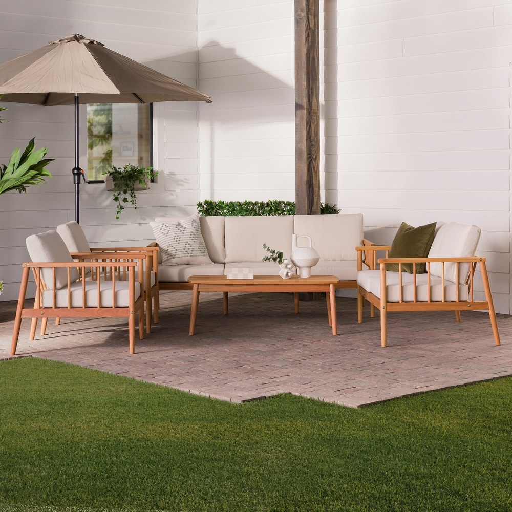 Middlebrook 5 Piece Modern Solid Wood Patio Set