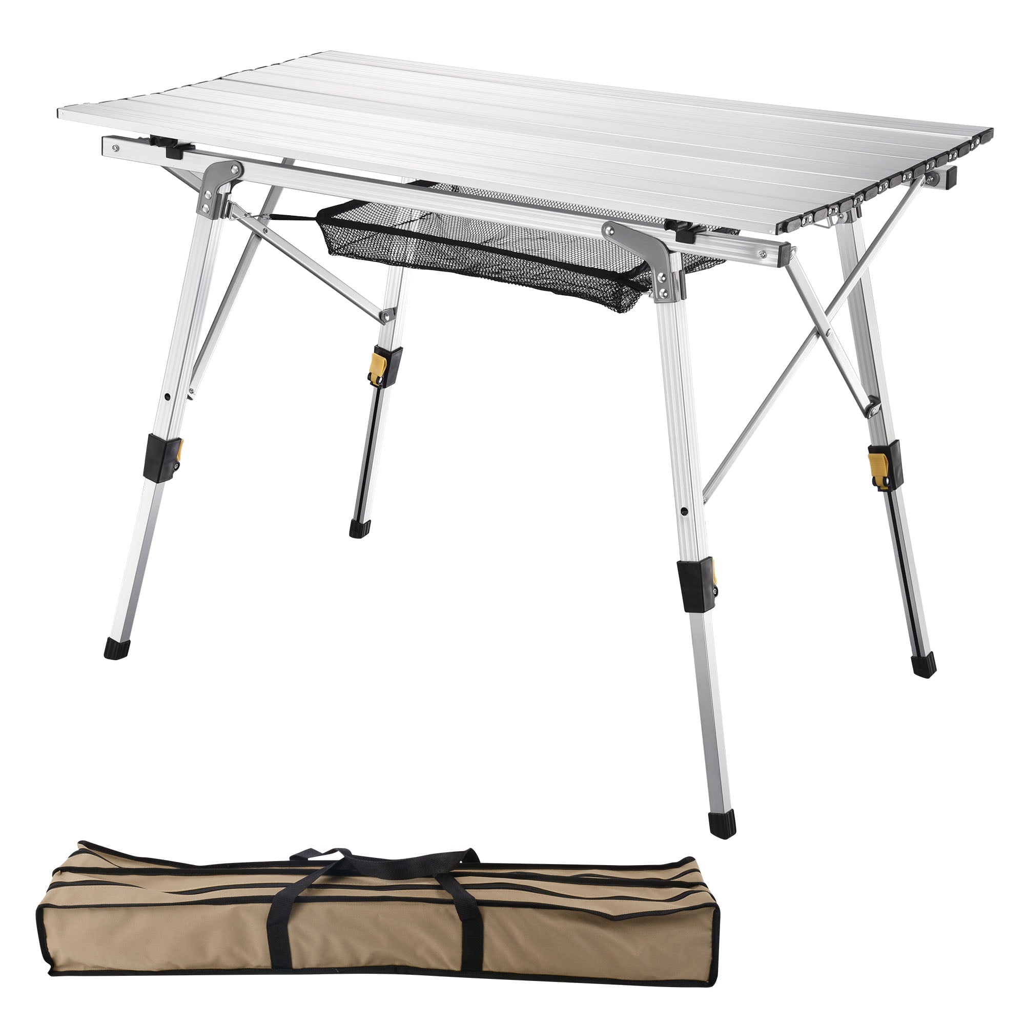 Yescom Portable Folding Aluminum Camping Table Roll Up Adjustable Leg Outdoor BBQ Home