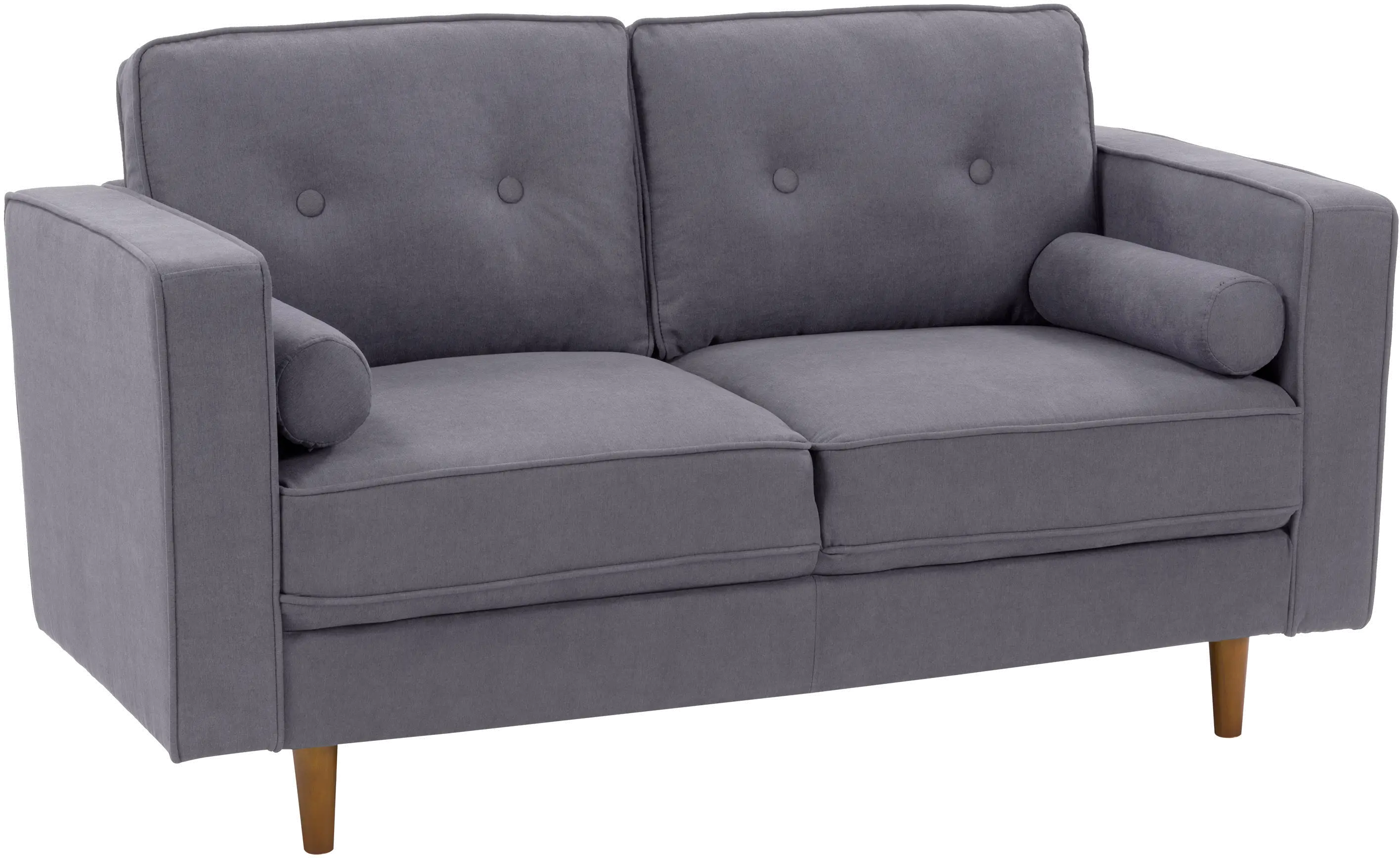 Mulberry Gray Upholstered Loveseat