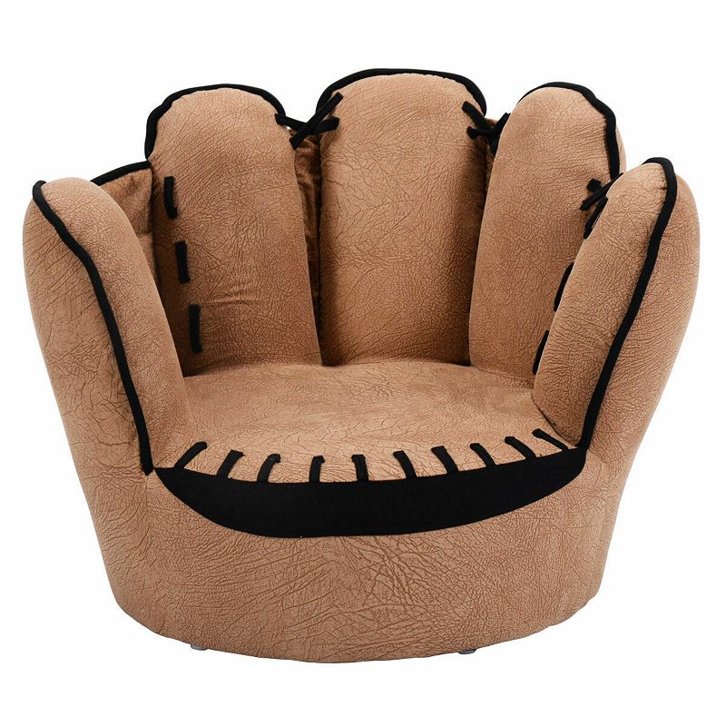 Household Five Fingers Baseball Glove Shaped Kids Leisure Upholstered Sofa