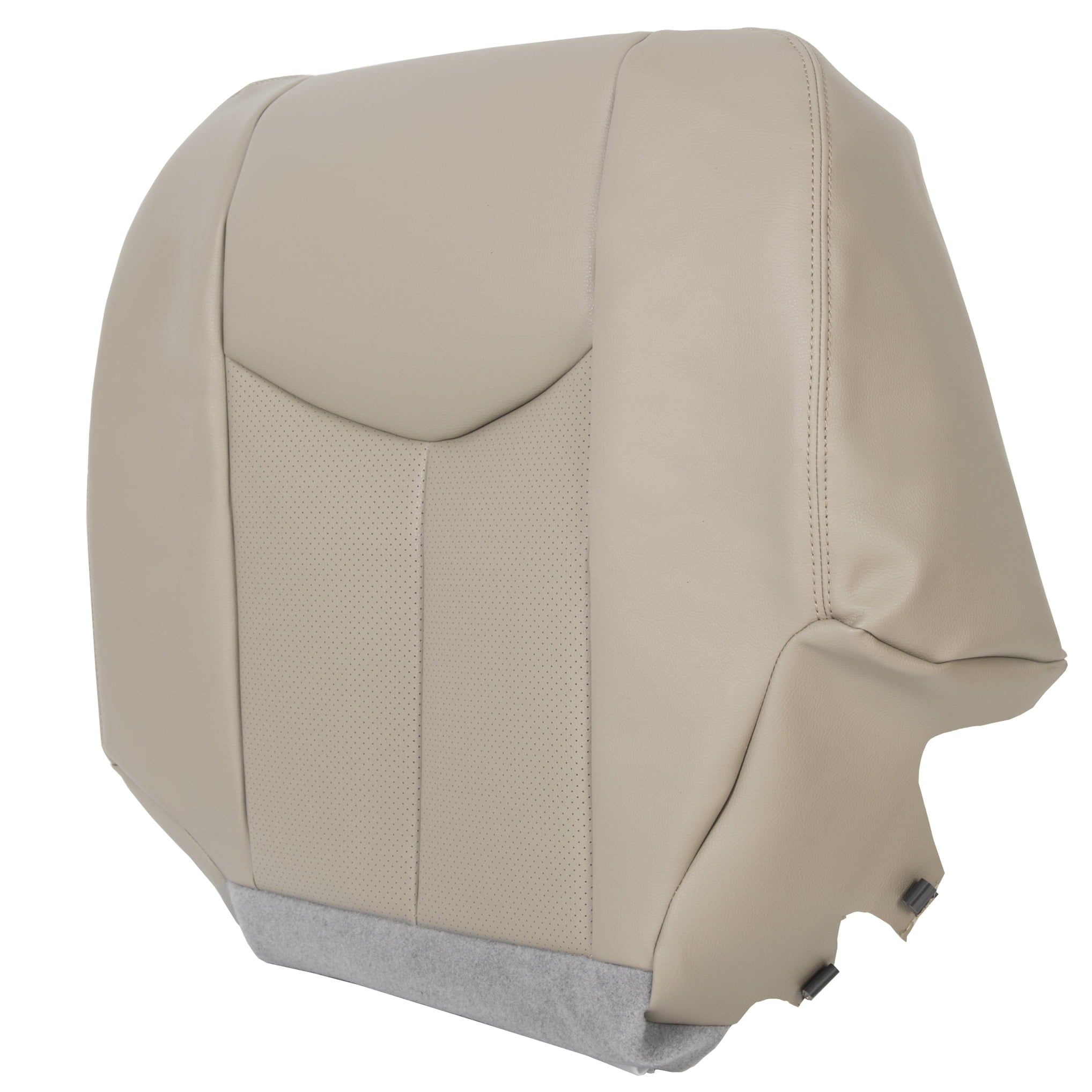 Kojem Driver Side Bottom Seat Cover for 2003 2004 2005 2006 Cadillac Escalade ESV EXT Tan Synthetic Leather 0306ESC152DRBT， 12510306SLNWPIT