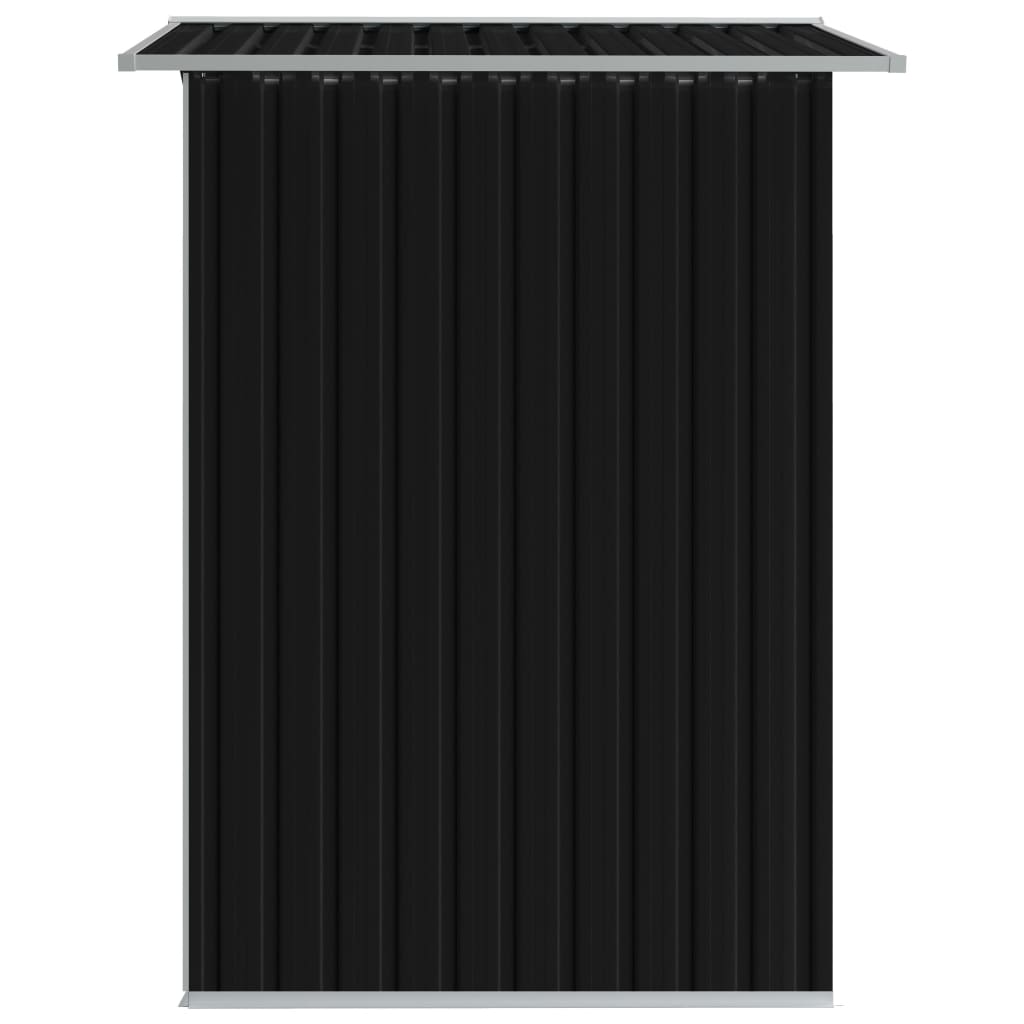 Charmma Garden Storage Shed Anthracite Steel 80.3"x52"x73.2"