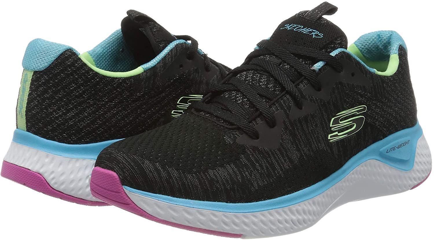 Skechers Solar Fuse Brisk Escape Black Multi Womens Trainers Sneakers