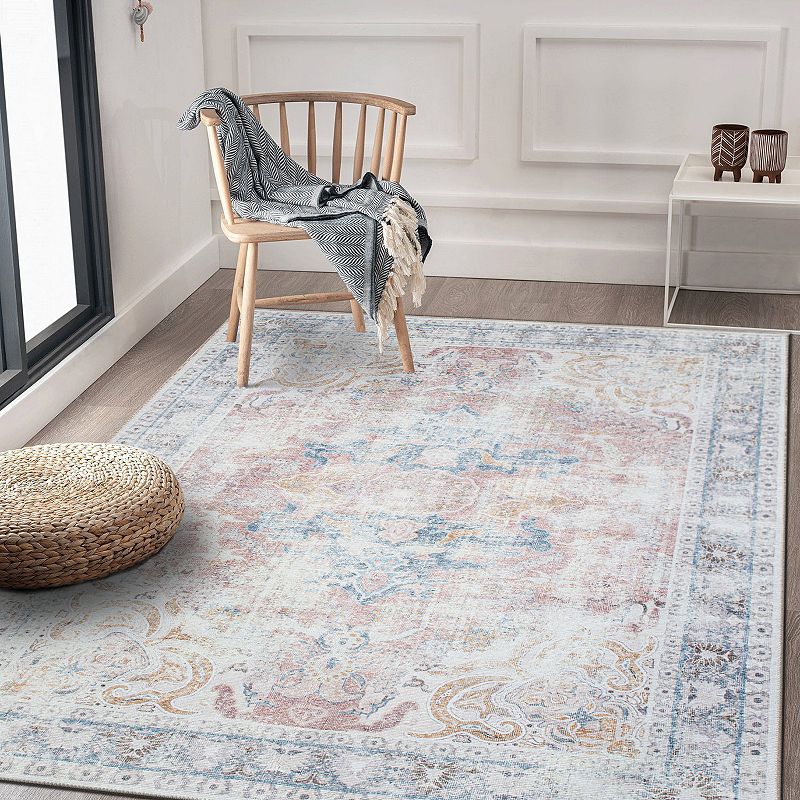 World Rug Gallery Bohemian Transitional Machine Washable Area Rug