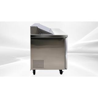 Cooler Depot 48 in.W 9.5 cu. ft. Prep Table Commercial Refrigerator in Stainless Steel dxxxsp48