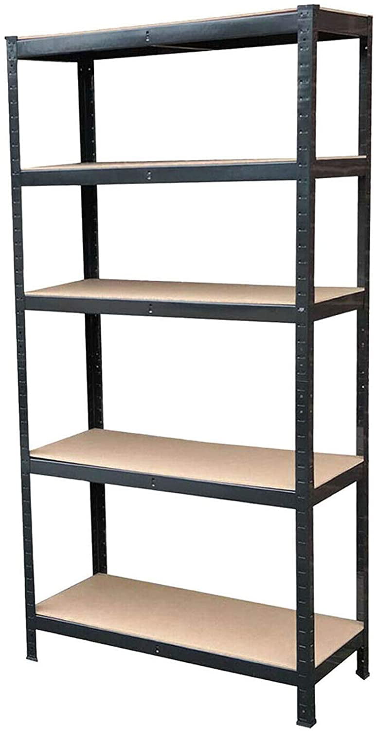 Bowoshen Steel Shelving Units For Workshop, Garage, Kitchen Storage Shelves Shed Boltless Racking, H 70