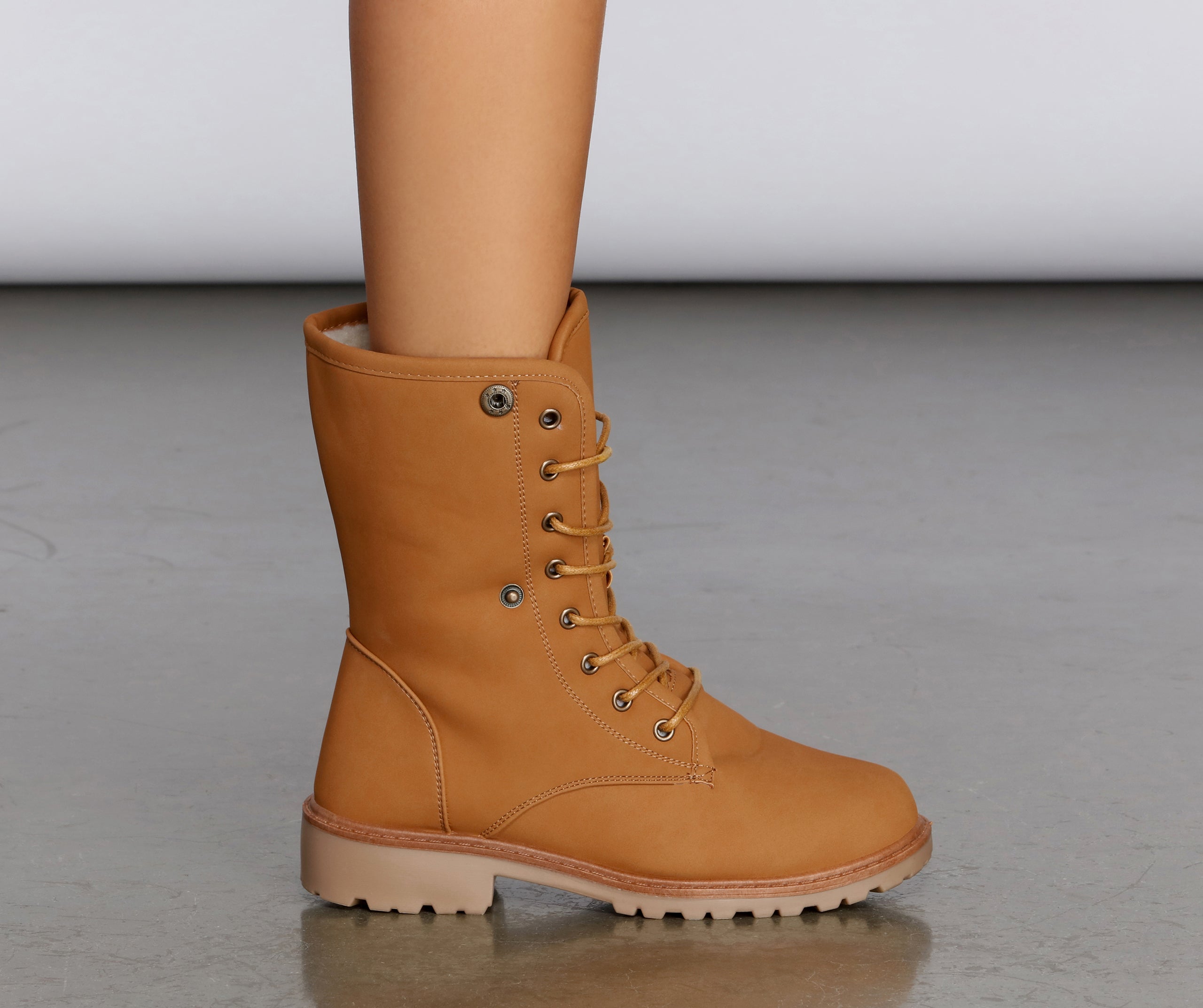 Sherpa Lined Combat Boots