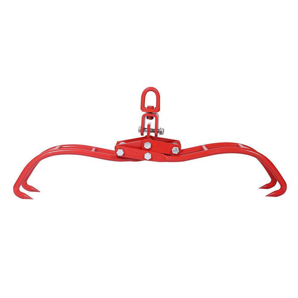 Amucolo 4 Claw Red Timber Log Lifting Logging Tongs Grabber Tong GH-CYW4-381