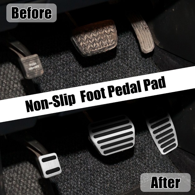 Unique Bargains Foot Pedal Brake Gas Pedal Pad Footrest Pedal Cover For Nissan Altima