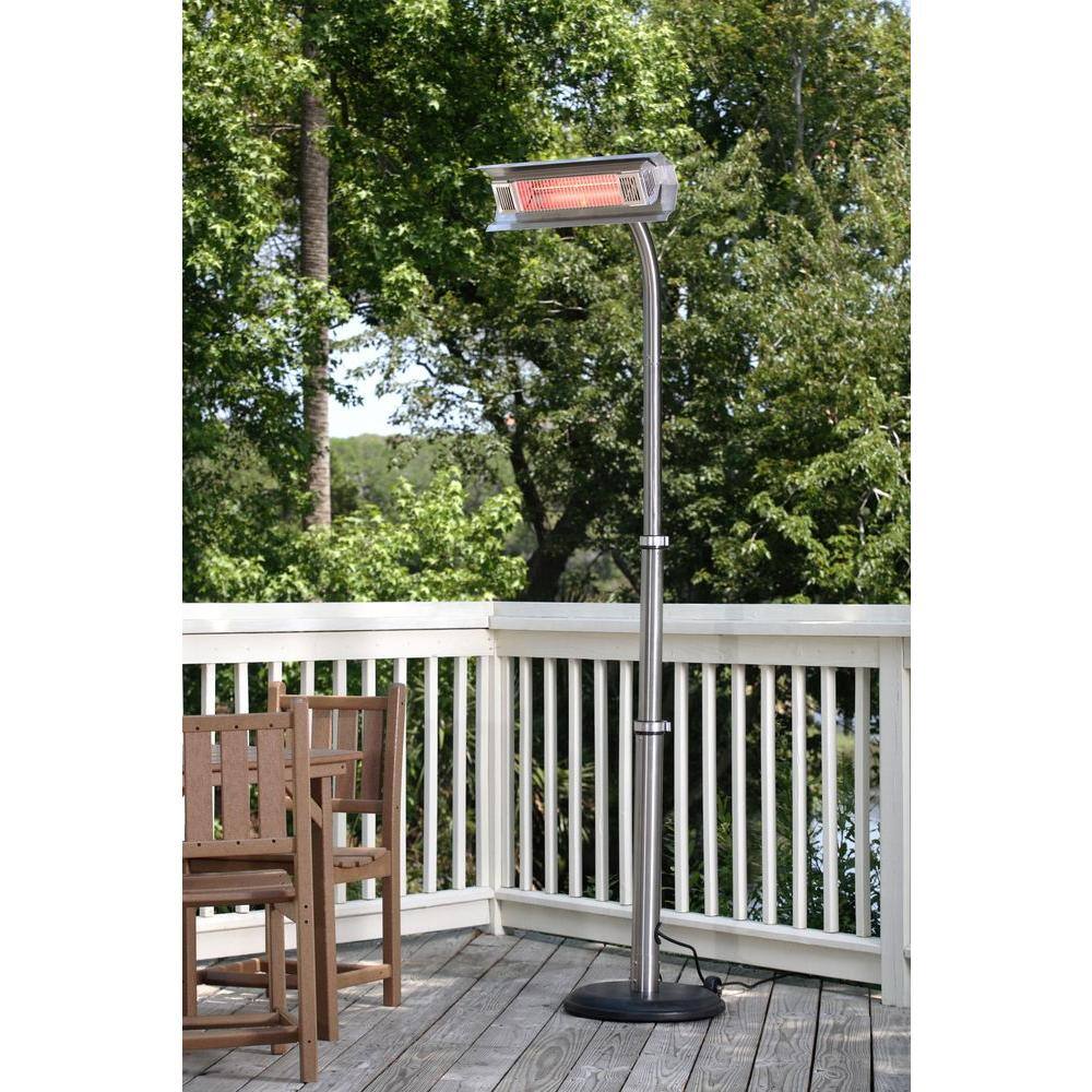 Fire Sense 1500-Watt Stainless Steel Infrared Electric Patio Heater 02117