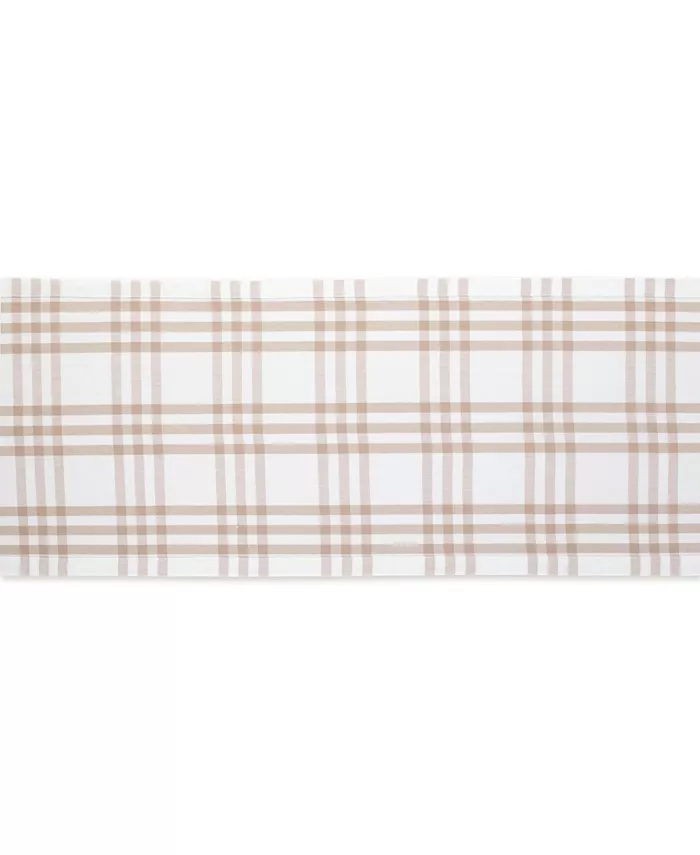 Design Imports Farm To Table Check Table Runner 14 x 72