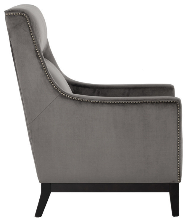 Eugene Lounge Chair  Piccolo Pebble   Transitional   Armchairs And Accent Chairs   by HedgeApple  Houzz