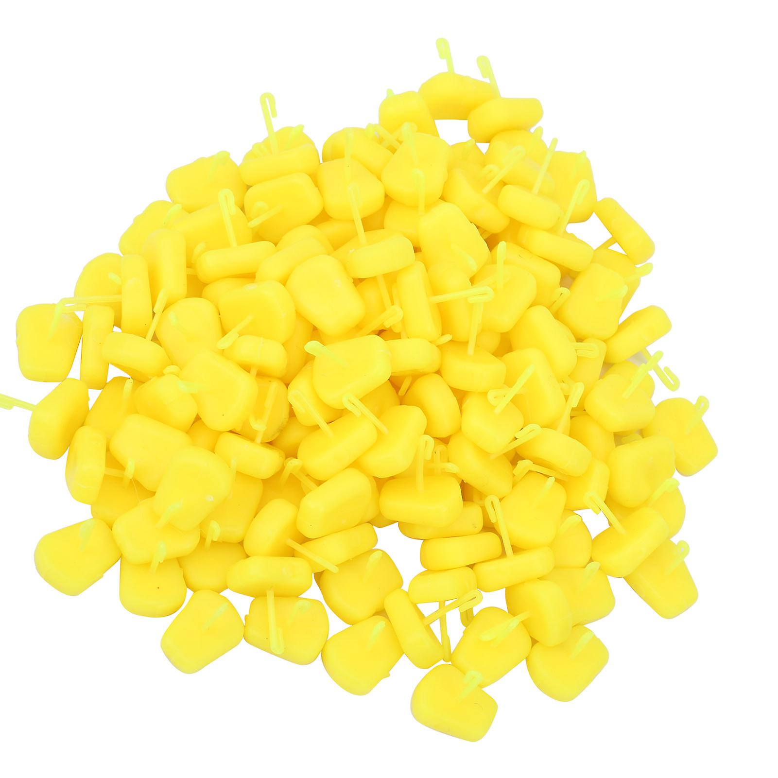 150 Pcs/set 4 Colored Fishing Floating Corn Soft Artificial Bait Simulation Corn Grainyellow