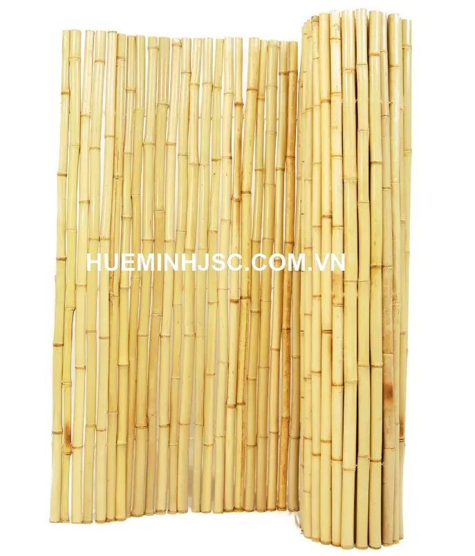 Nature and Smoke Bamboo fences for garden High quality natural Vietnamese bamboo fence easy to assemble