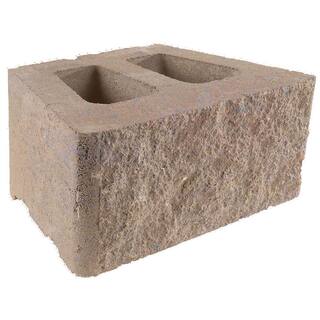 Pavestone Regal Stone Pro Rock Face 8 in. H x 18 in. L x 12 in. W Appalachian Blend Concrete Wall Block 81878.APB