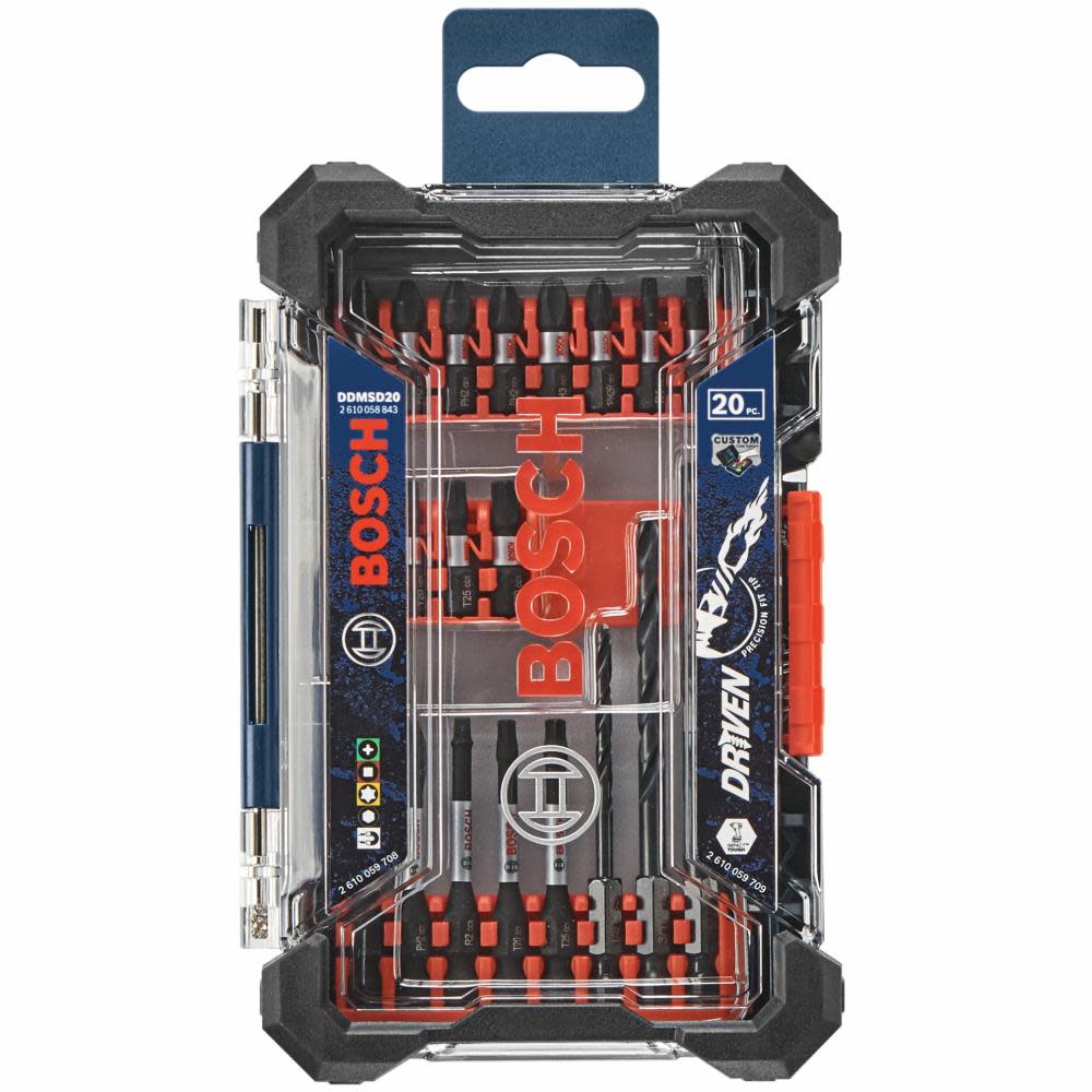 Bosch Driven Impact Screwdriving and Drilling Custom Case Set 20pc DDMSD20 from Bosch