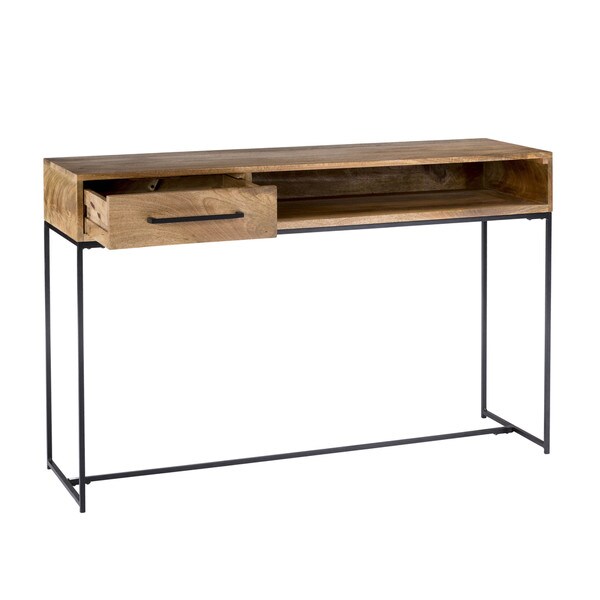 Aurelle Home Carlisle Farmhouse Wood Console Table - 50.00