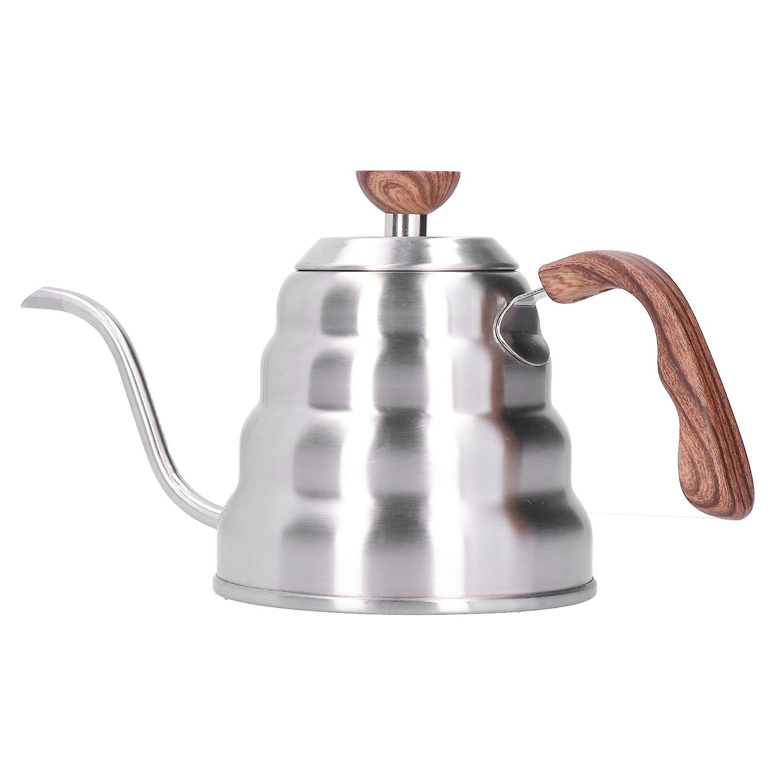 Stainless Steel Pour Over Coffee Tea Kettle Gooseneck Spout Pots Kitchen Appliances1.2L