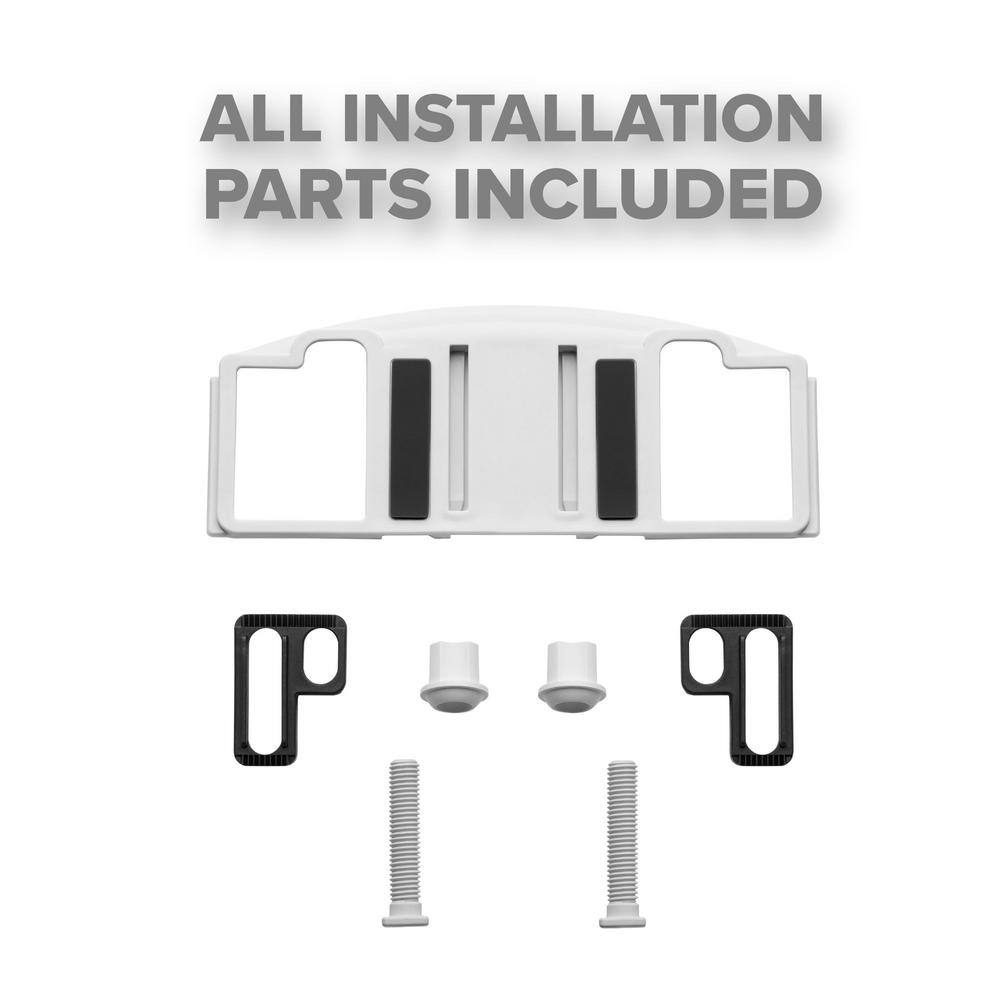 Brondell Swash Ecoseat Non-Electric Bidet Seat for Elongated Toilet in White S101-EW