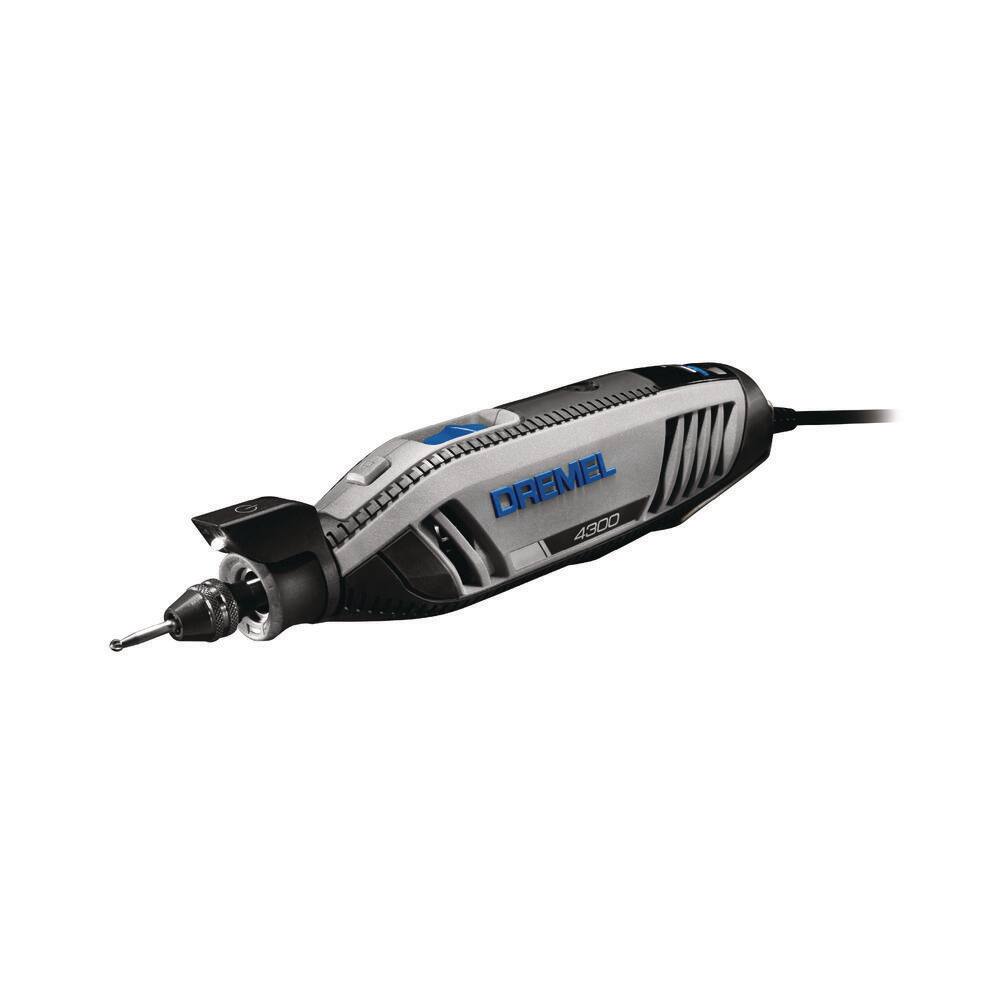 Dremel 4300 Series 1.8 Amp Variable Speed Corded Rotary Tool Kit w Mounted Light 40 Accessories 5 Attachments Carrying Case 4300-540