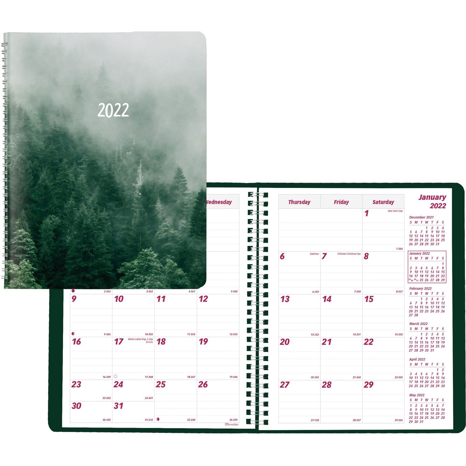 14-Month Planner by Dominion Blueline， Inc REDCB1200G03