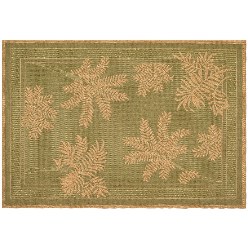 Safavieh Courtyard Leaf Indoor Outdoor Rug