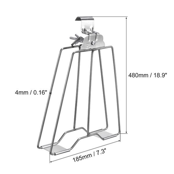 17x 6.9 x 0.12 Inch Stainless Steel Roasting Clamp Tongs with Screw