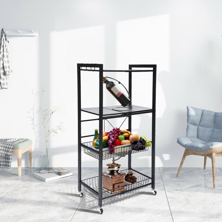 4 Tier Baker's Rack Microwave Oven Stand Kitchen Storage Organizer Home Rack