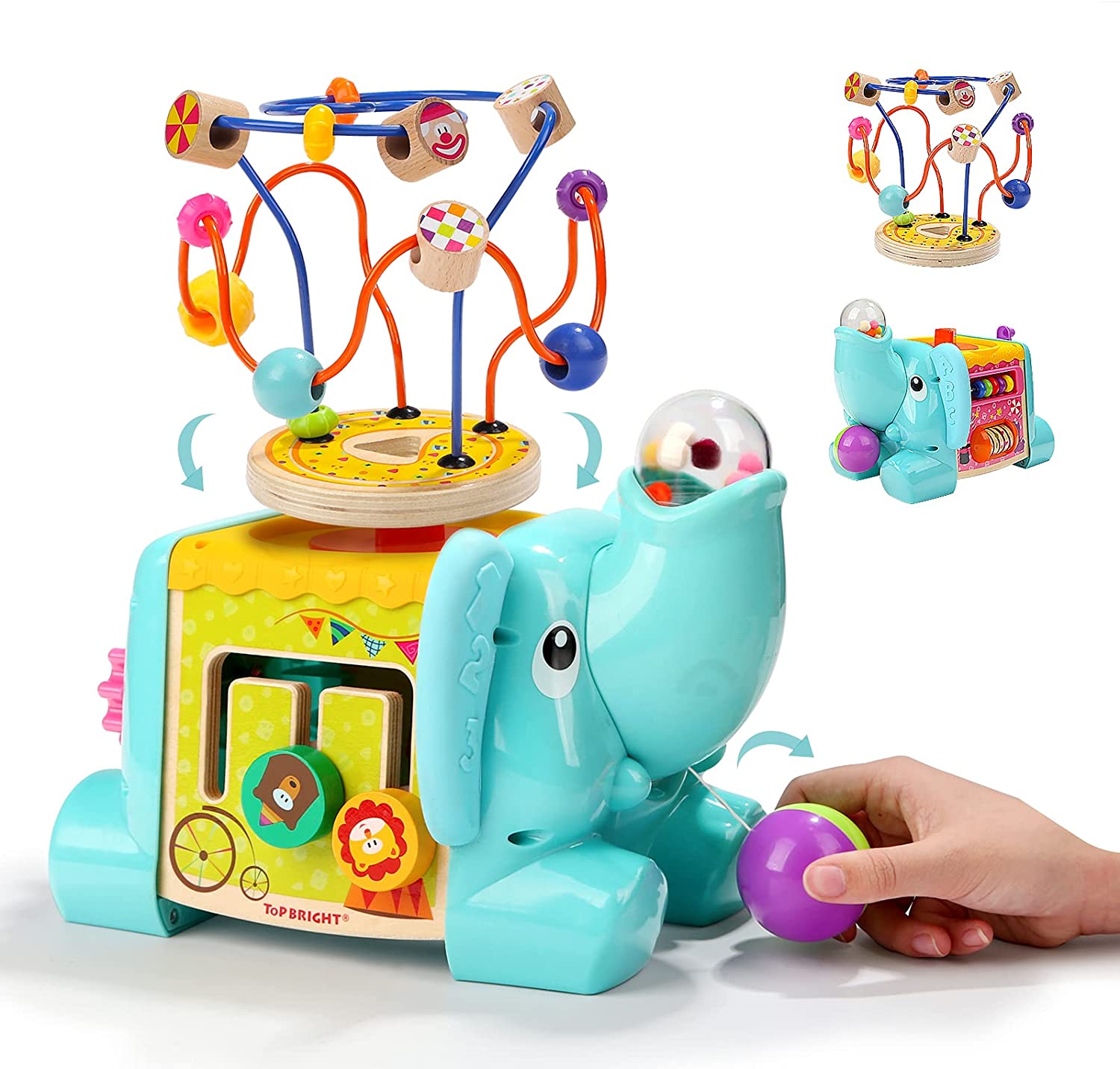 TOP BRIGHT Activity Cube Toys for 1 Year Old