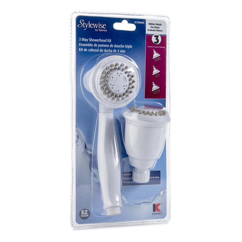 SHOWERHEAD CMB 3S WHT