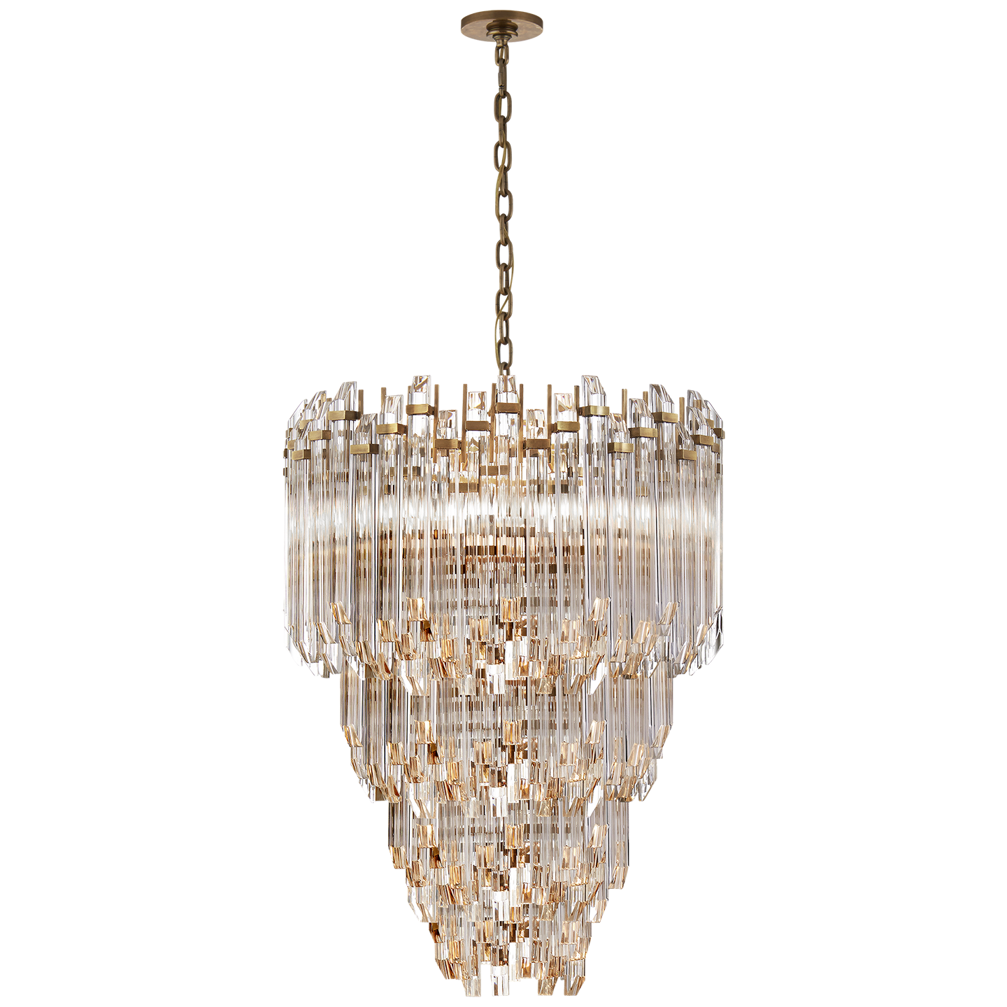 Adele Three-Tier Waterfall Chandelier in Various Colors