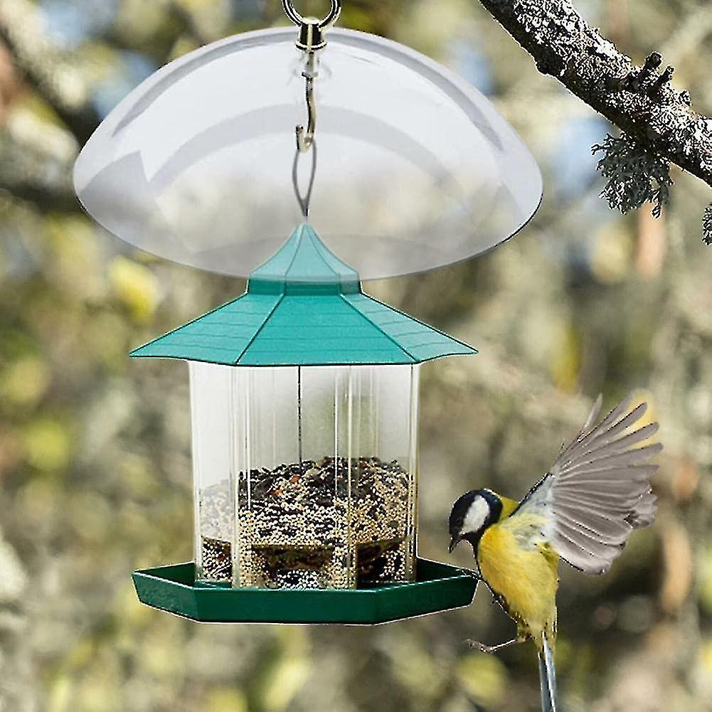 Protective Dome Cover For Hanging Bird Feeders Transparent