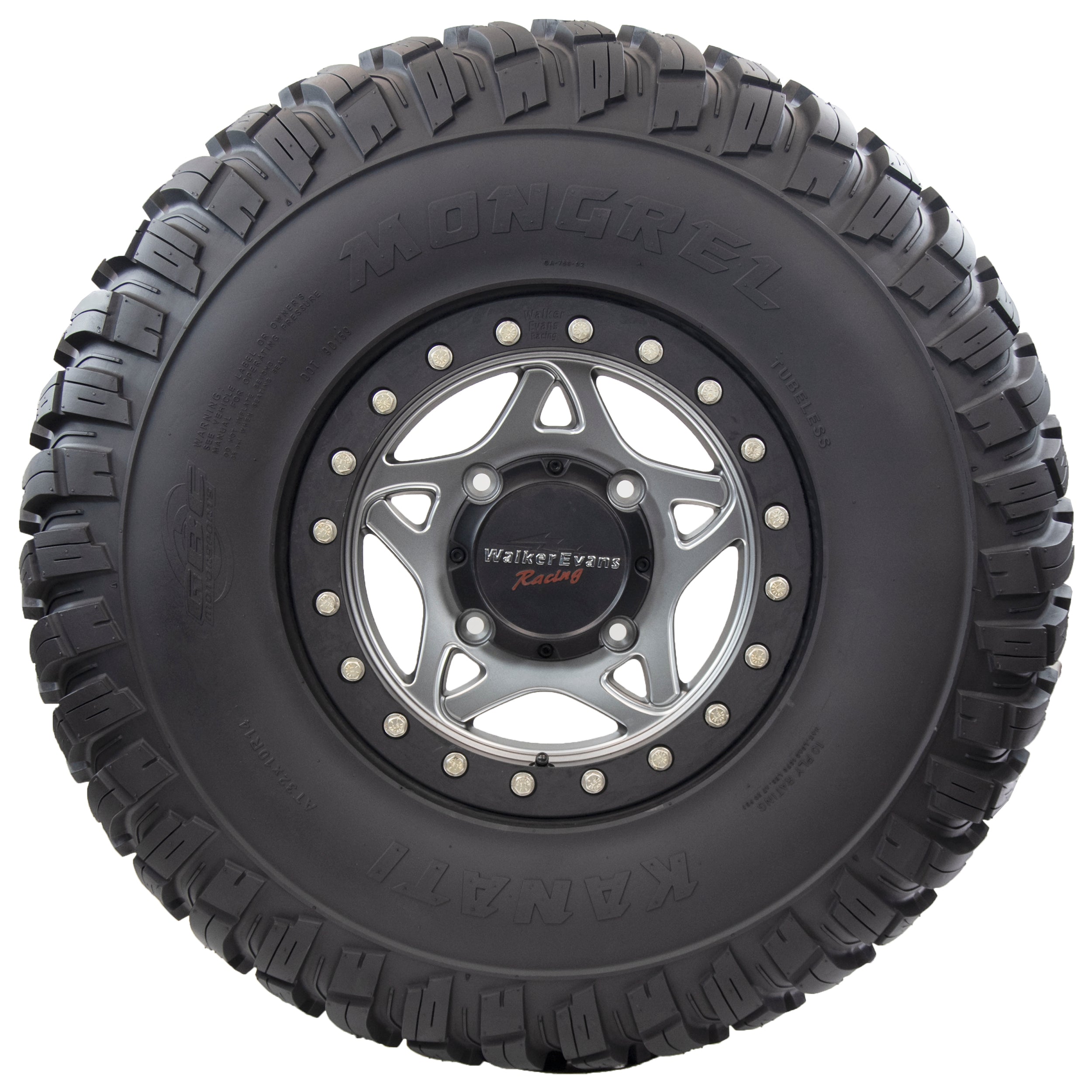 GBC Powersports Mongrel 32X10R15 10-ply rated All Terrain ATV and UTV Tire; 1 tire (No Wheel)