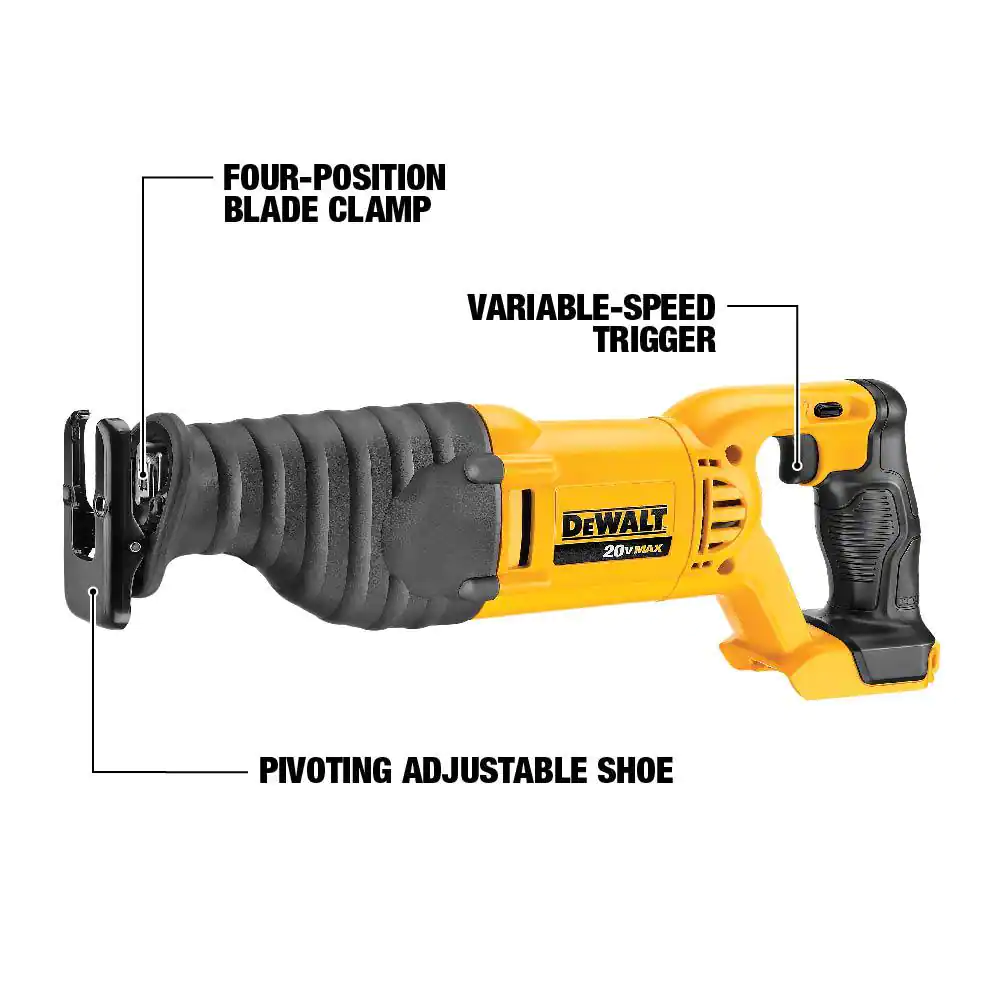 DEWALT DCS380BW230 20-Volt MAX Cordless Reciprocating Saw with (1) 20-Volt Battery 3.0Ah