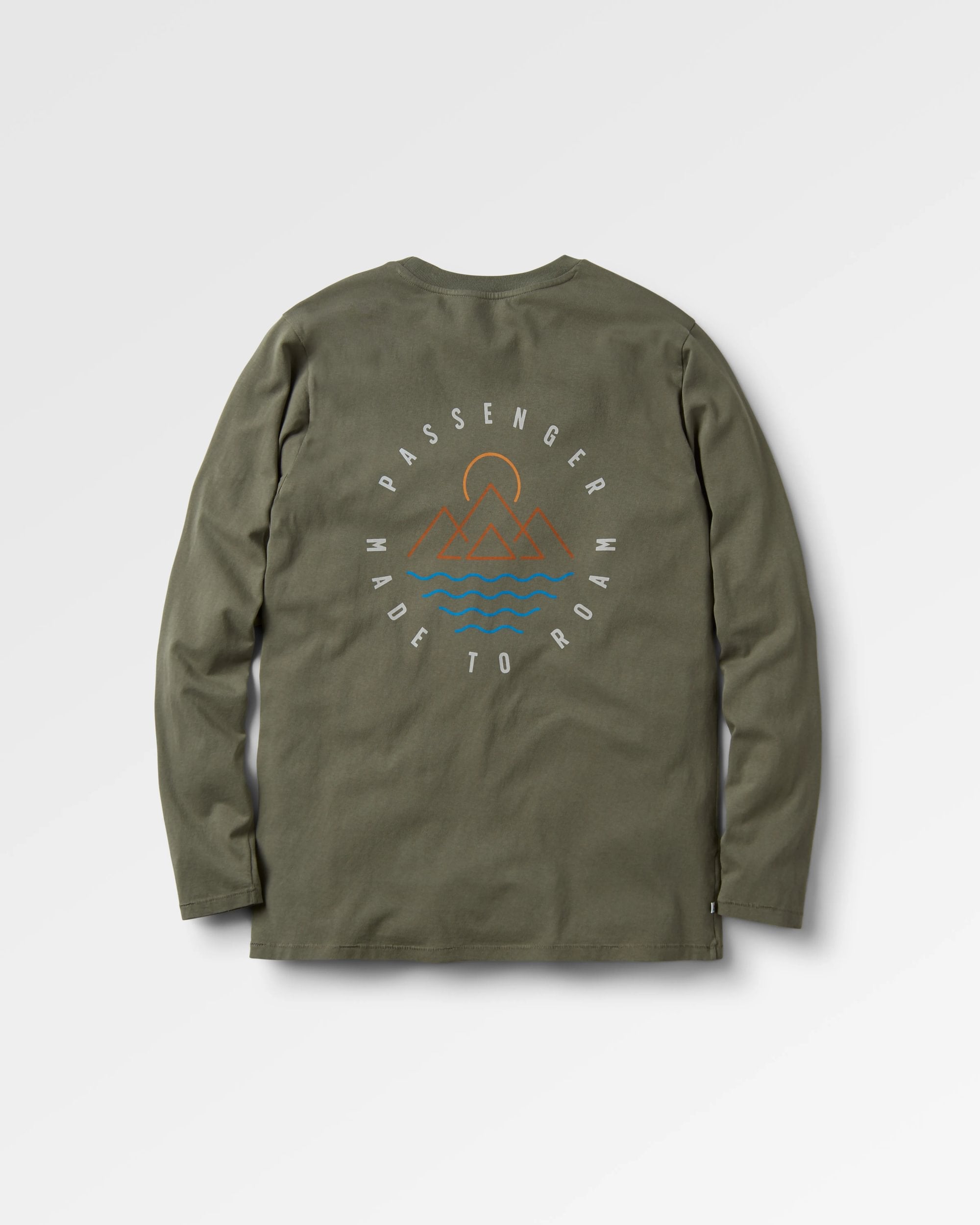 Escapism Recycled LS T-Shirt - Dusty Olive