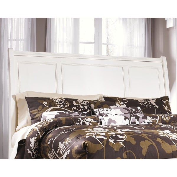 Prentice King/California King Sleigh Headboard - White - - 26426734