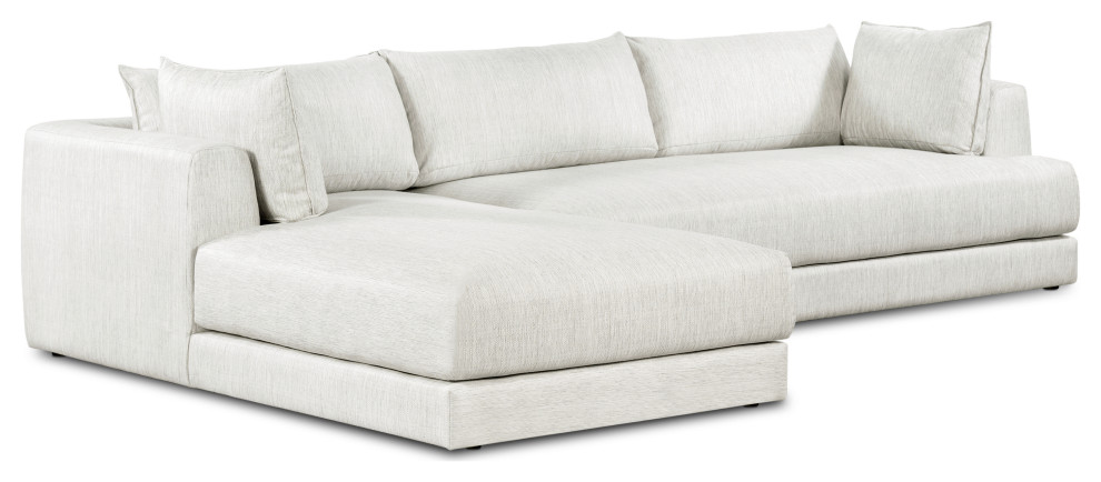 Poly and Bark Marcel Left Facing Sectional   Transitional   Sectional Sofas   by Edgemod Furniture  Houzz