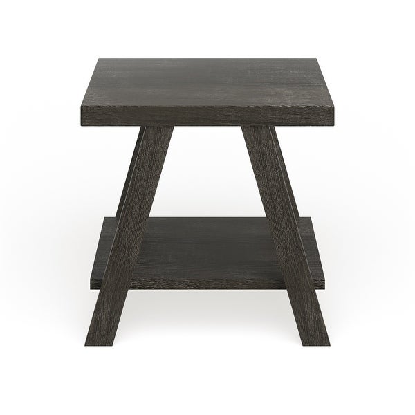 The Gray Barn Cedar Ridge Contemporary Replicated Wood Shelf End Table