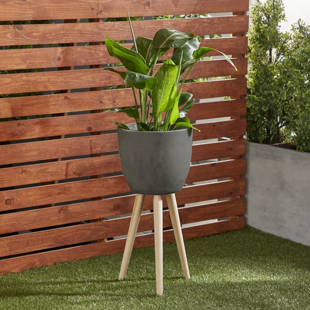 Fiber clay Contemporary Planter