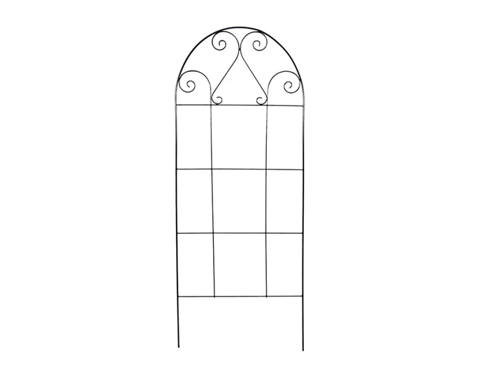 American Gardenworks Scroll Trellis， Black - SCT