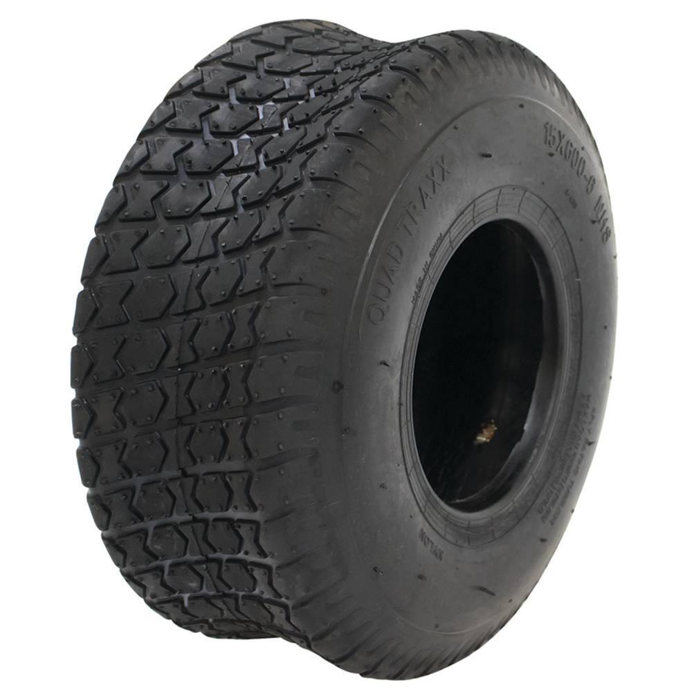 STENS New Tire for Tire Size 15x6.00-6 Tread Quad Traxx Ply 4 Rim Size 6 in. Maximum PSI 30 Maximum Load Capacity 570 160-812