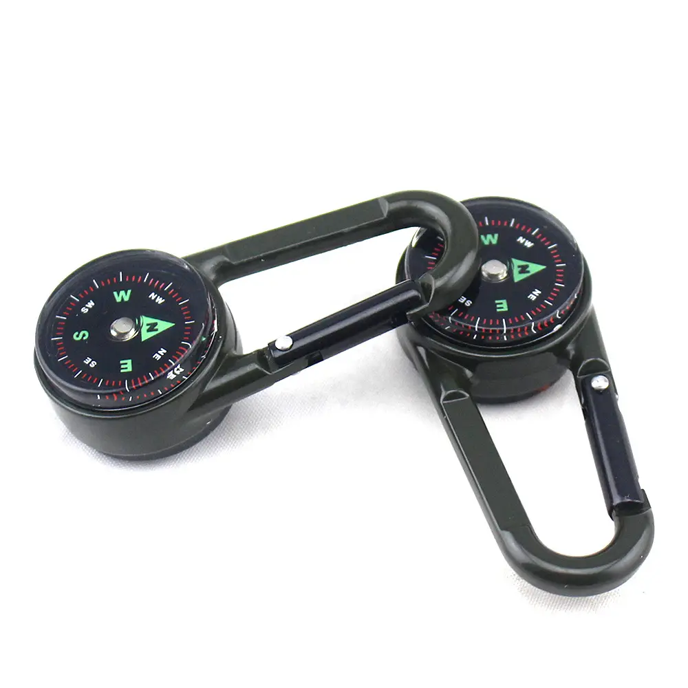 High quality alloy kids portable keychain compass for hiking