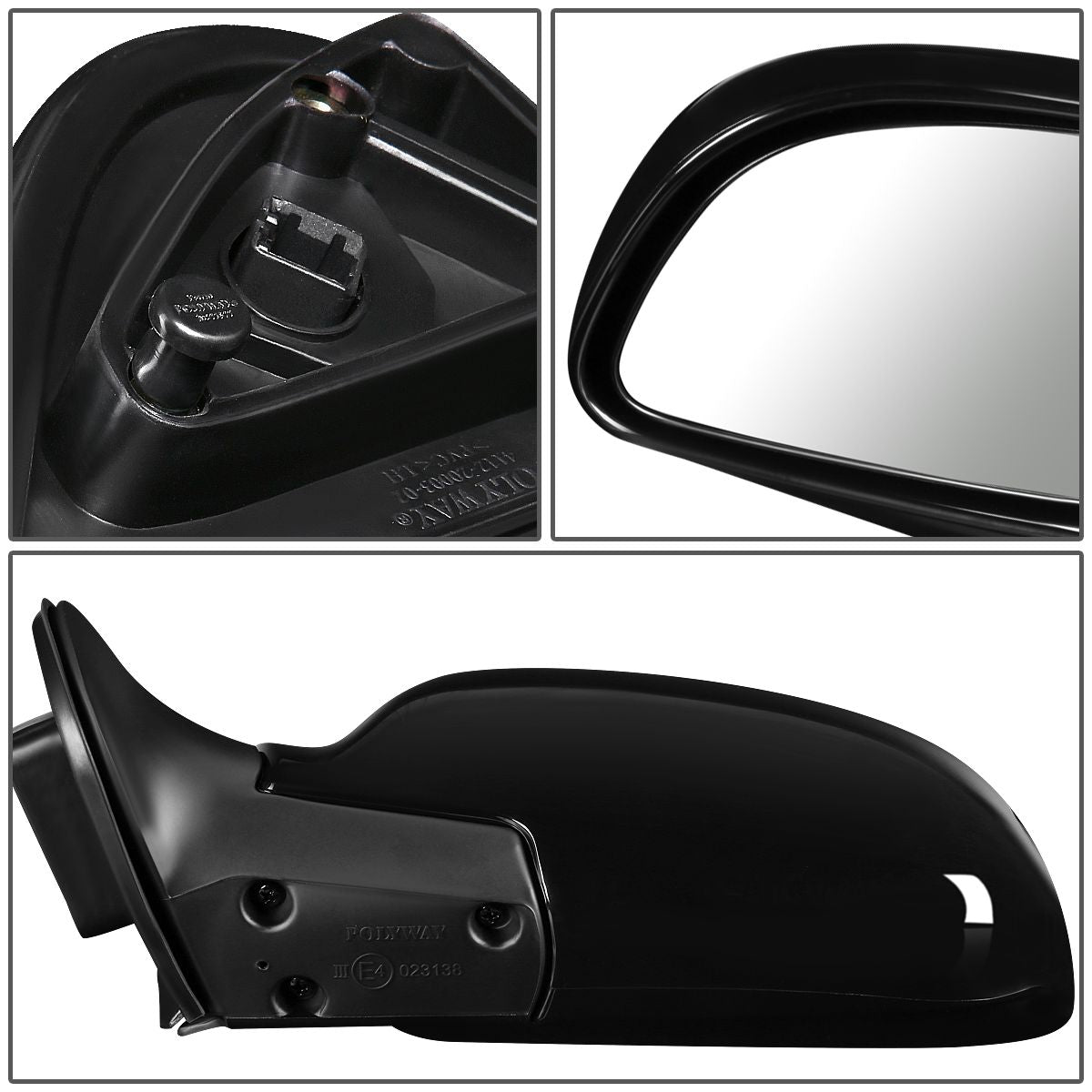 DNA Motoring OEM-MR-HY1321159 For 2001 to 2006 Hyundai Santa Fe OE Style Powered Passenger / Right Side View Door Mirror Replacement 8762026602 02 03 04 05