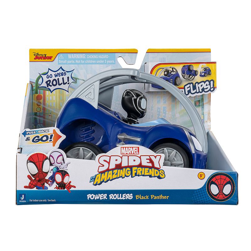 Marvel Spidey and His Amazing Friends Power Rollers Vehicle - Black Panther