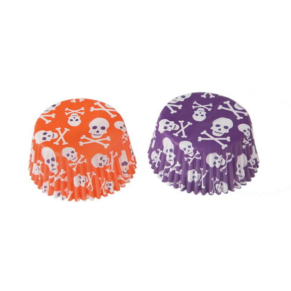 Doughmakers 4354 Purple and Orange Skull Bake Cups...