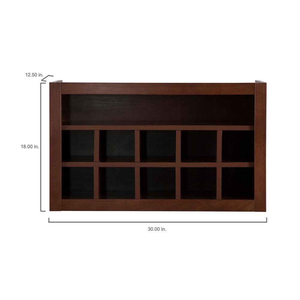 Hampton Bay Benton Ready-to-Assemble 30x18x12 in. Flex Wall Cabinet with Shelves and Dividers in Amber BT3018X-RC