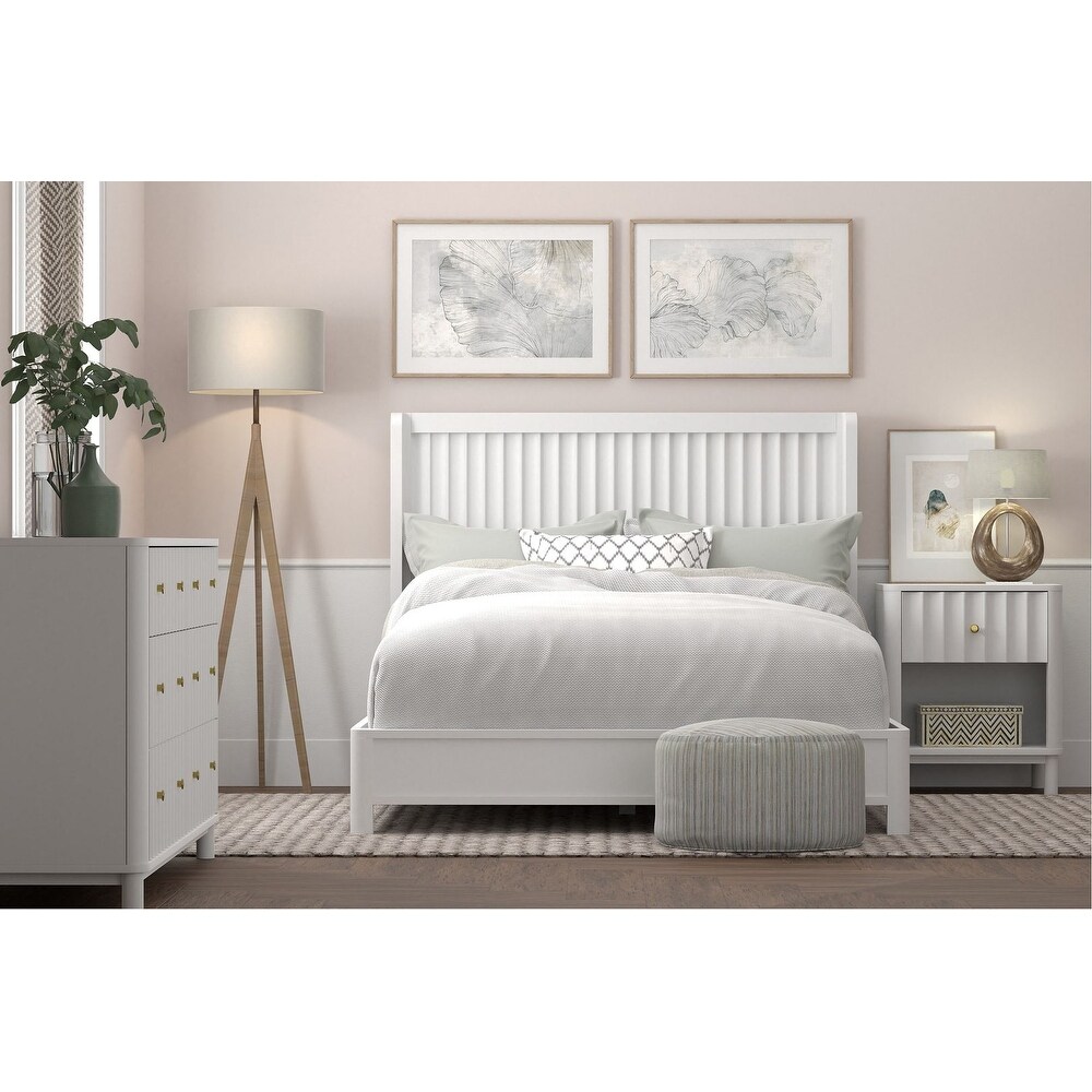 Alpine Furniture Stapleton 6 Drawer Dresser  White