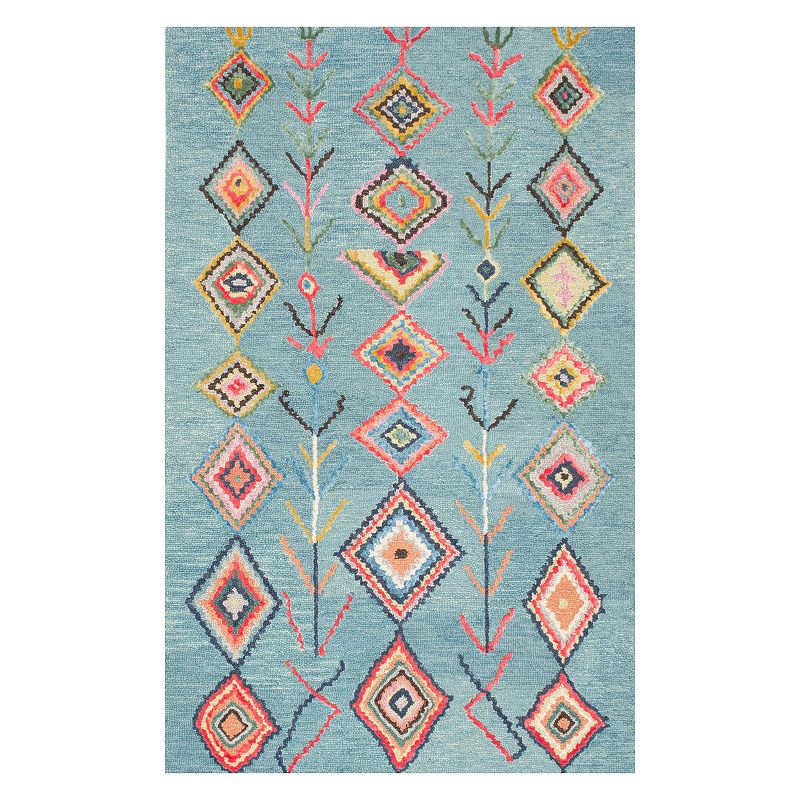 nuLOOM Belini Geometric Wool Blend Rug