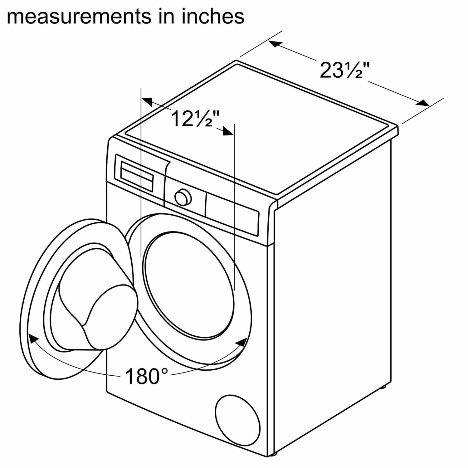 Bosch WAW285H1UC 500 Series Compact Washer 24'' 1400 Rpm Waw285H1Uc